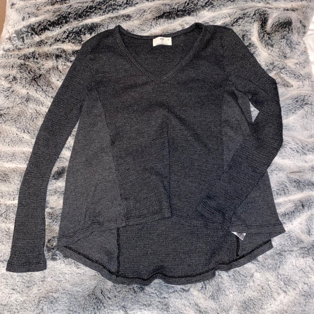 T.La long sleeve waffle shirt